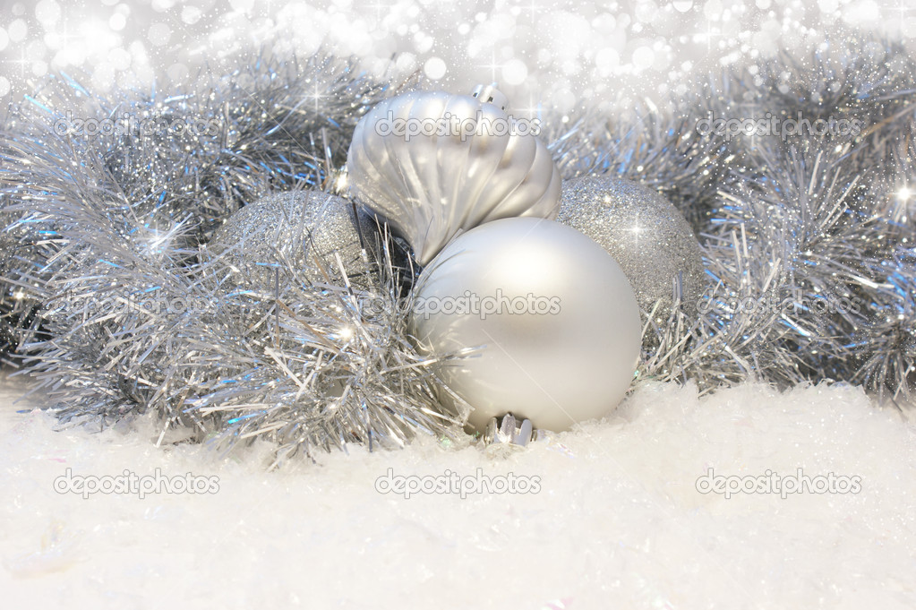 silver christmas background