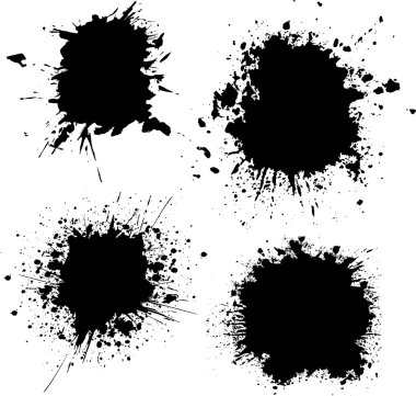 Splats and drips clipart