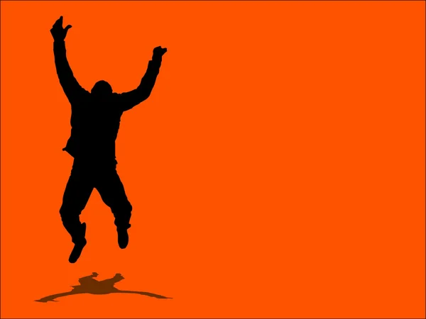 Мужской прыжок — стоковый вектор