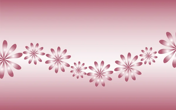 Fondo decorativo de flores — Vector de stock