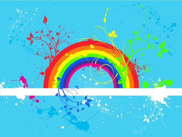 Rainbow grunge — Stock Vector