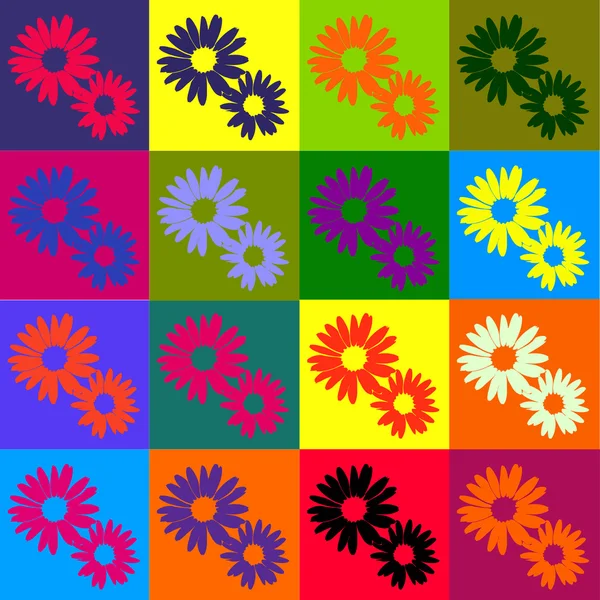 Blumen-Symbole — Stockvektor