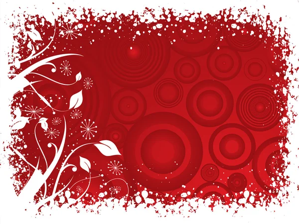 Red christmas  background — Stock Vector