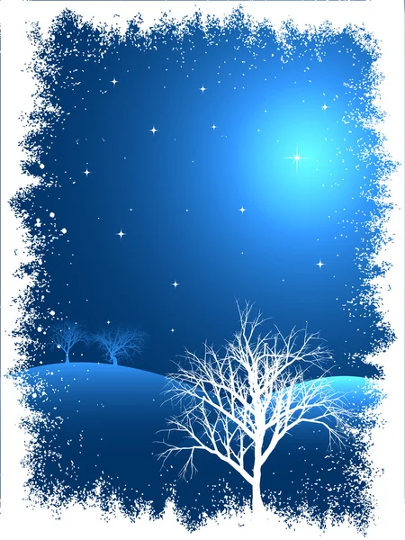 Winter landscape — Stock Vector