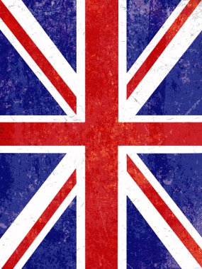 Grunge union jack arka plan