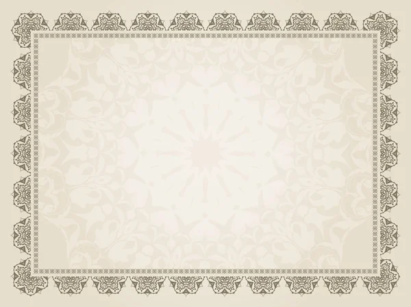 Fondo certificato decorativo — Vettoriale Stock