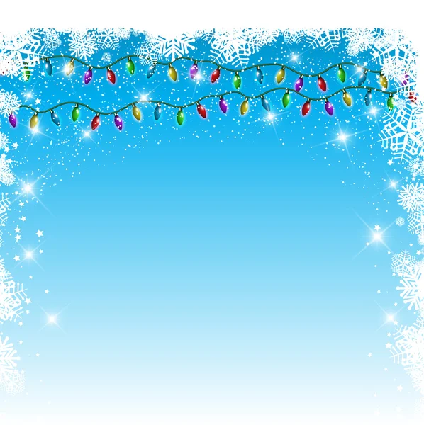 Christmas lights background — Stock Vector