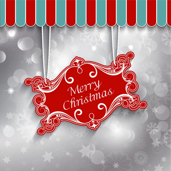 Christmas sign background — Stock Vector