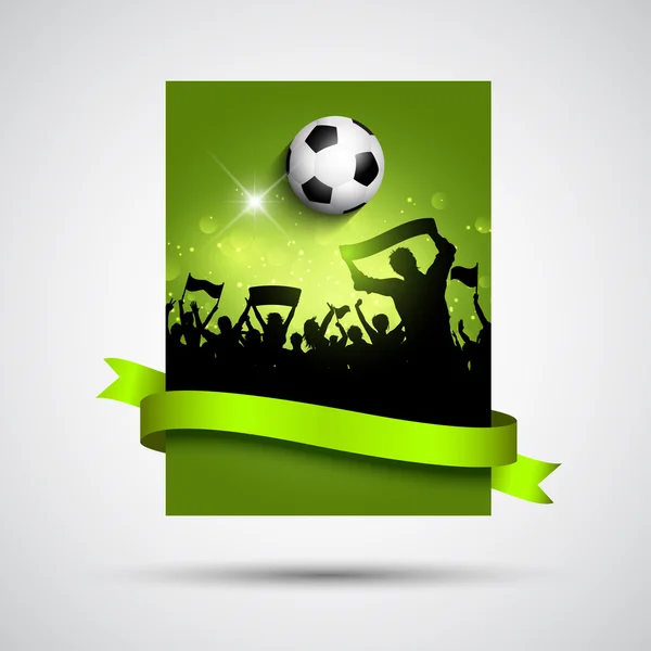 Voetbal achtergrond — Stockvector