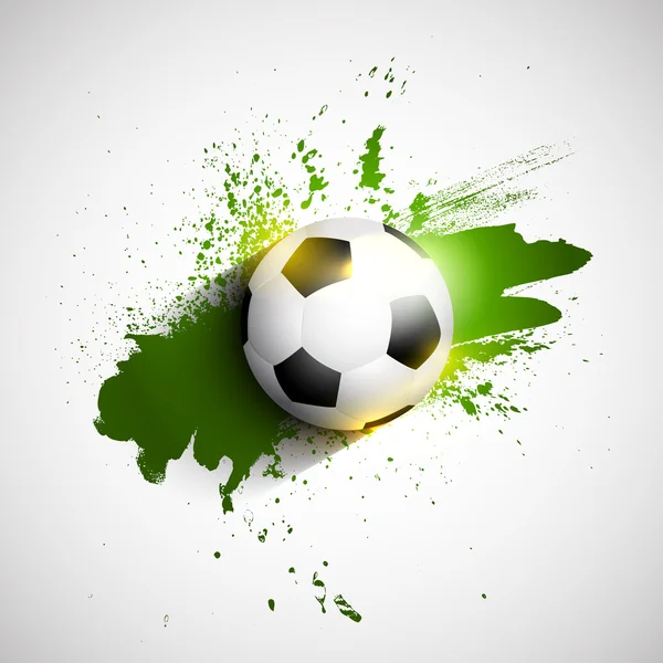 Grunge fútbol o fútbol pelota fondo — Vector de stock