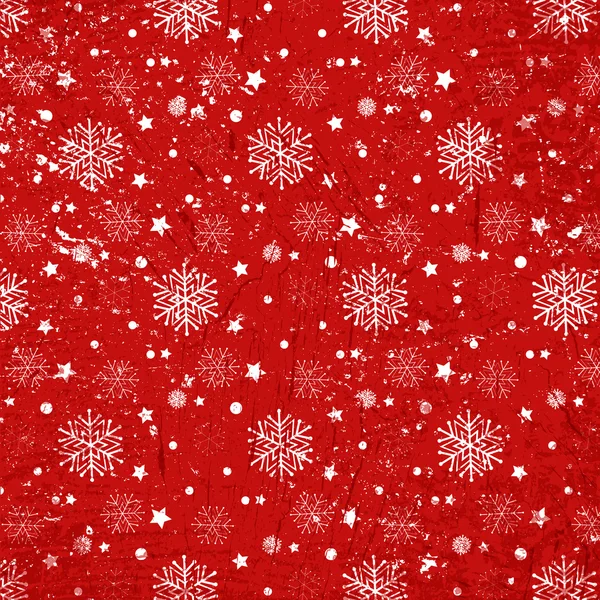 Grunge Kerstmis sneeuwvlokken achtergrond — Stockvector