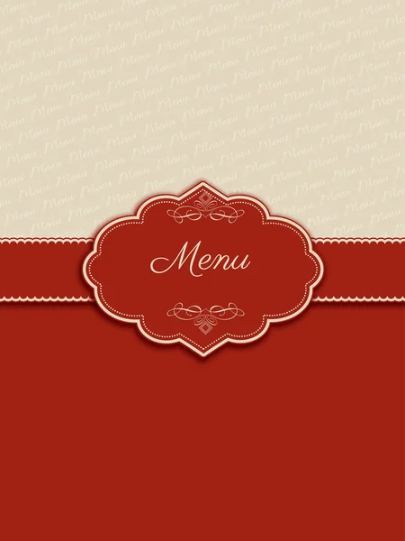 Design decorativo del menu — Vettoriale Stock