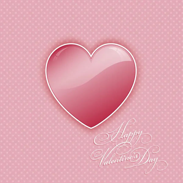 Valentines day heart background — Stock Vector