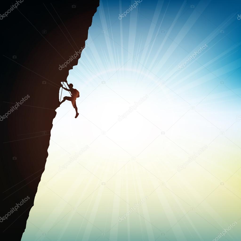 Extreme rock climber 