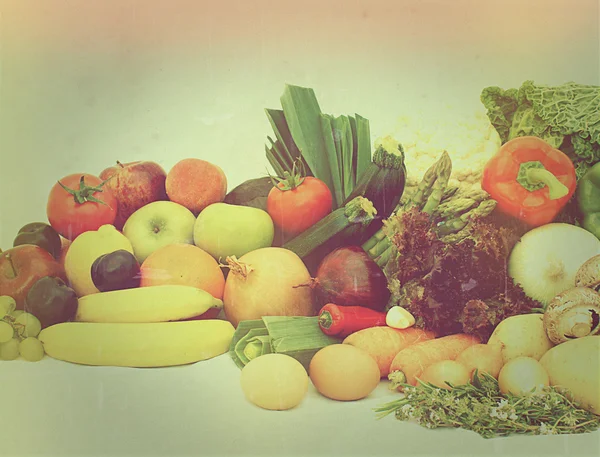 Frutta e verdura d'epoca — Foto Stock