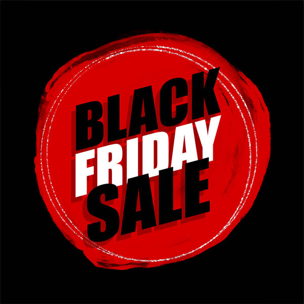 Grunge style Black Friday Sale background