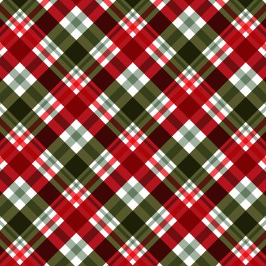 Noel temalı ekose tasarımlı soyut bir arkaplan