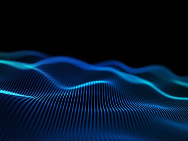 Akan parçacıklar tasarımı ile modern bir arkaplanın 3B canlandırması