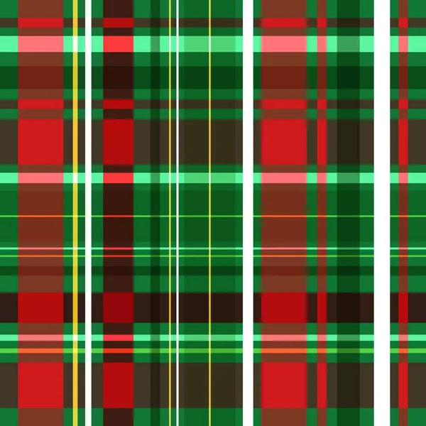 Plaid Design Hintergrund Mit Weihnachten Thematischen Farben — Stockvektor