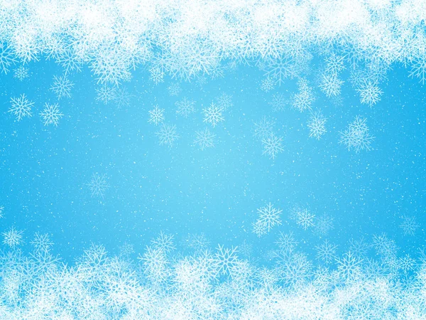 Weihnachten Blauer Hintergrund Mit Einem Schneeflockendesign — Stockfoto