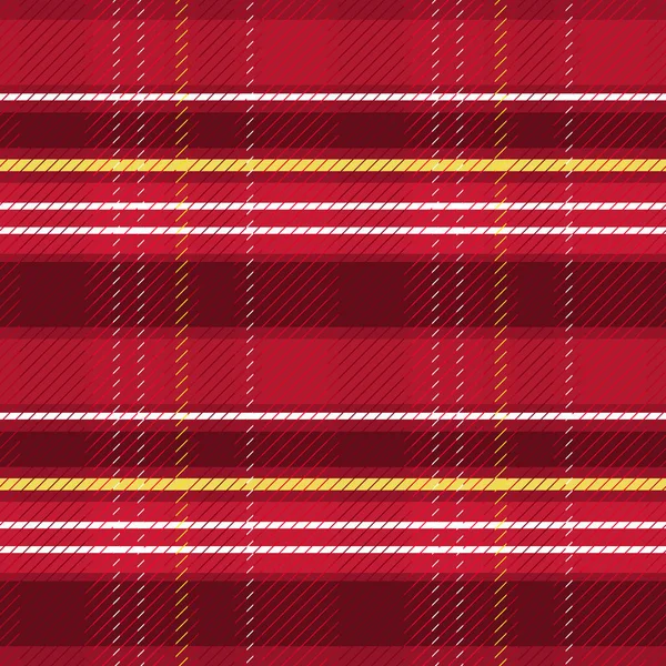 Plaid Stijl Achtergrond Met Kerst Thema Kleuren — Stockvector