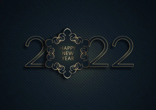 Elegantes Hintergrunddesign Für Ein Glückliches Neues Jahr — Stockvektor