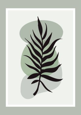 Soyut Boho tarzı asgari duvar sanatı