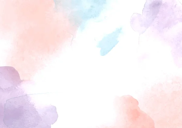 Pastell Handbemalter Aquarell Hintergrund — Stockvektor