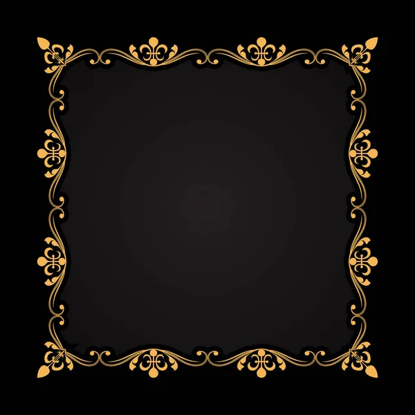 Elegante Achtergrond Met Een Decoratief Gouden Frame Ontwerp — Stockvector