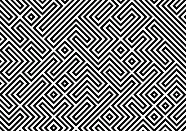 Geometrischer Hintergrund Retro Stil Schwarz Und Weiß — Stockvektor