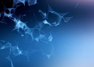 Soyut düşük poli iletişim tasarımı arka planı 