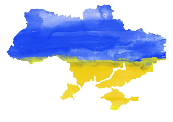 Ручний Розпис Карті України — стоковий вектор