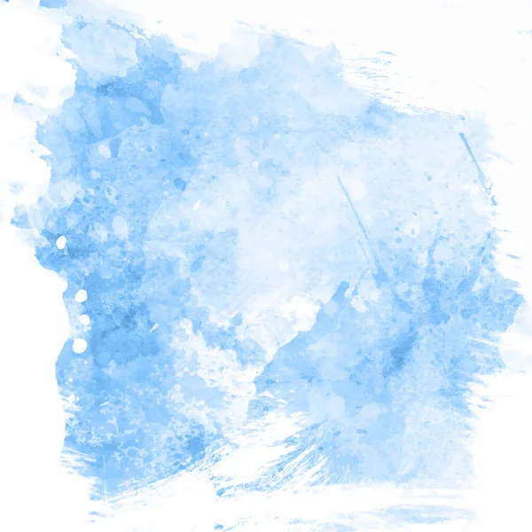 Szczegółowy Niebieski Ręcznie Malowane Tło Akwarela — Wektor stockowy