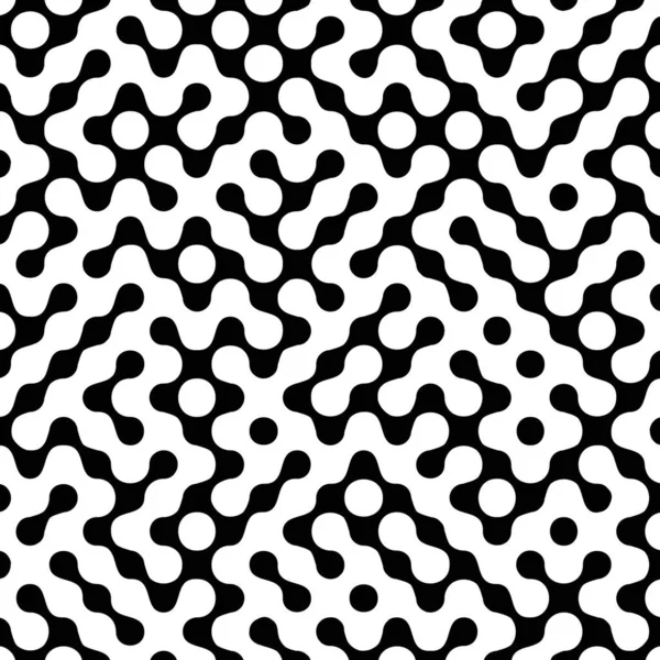 Abstraktes Labyrinth Muster Hintergrund Schwarz Und Weiß — Stockvektor