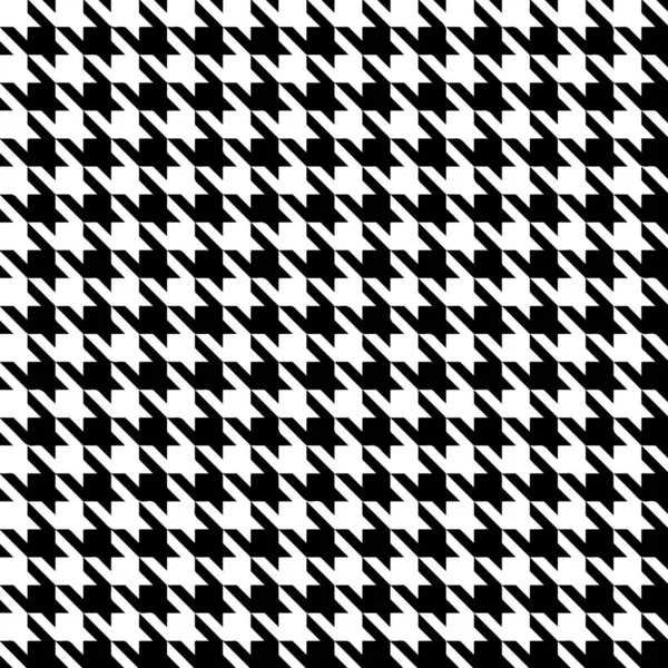 Dent Poule Motif Fond Conception Noir Blanc — Image vectorielle
