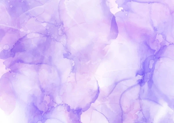Hnad Розфарбована Детальна Фіолетова Акварельна Текстура — стоковий вектор