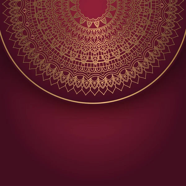 Elegant Background Decorative Gold Mandala Design — Stock Vector