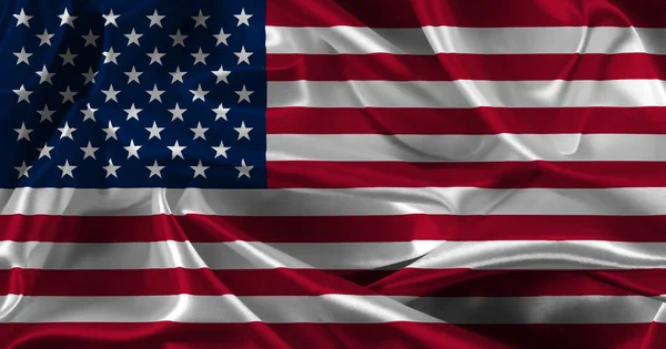 Abstraktní Pozadí Americké Vlajky Záhyby Záhyby — Stock fotografie