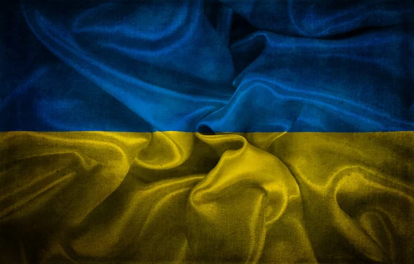 乌克兰国旗的Grunge风格背景 — 图库照片