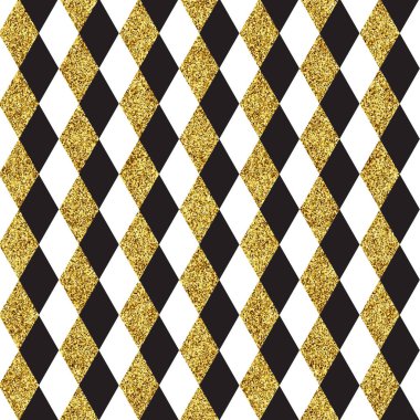 Altın parıltı tasarımlı elmas desenli arka plan