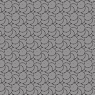 Soyut retro çember desen arkaplanı