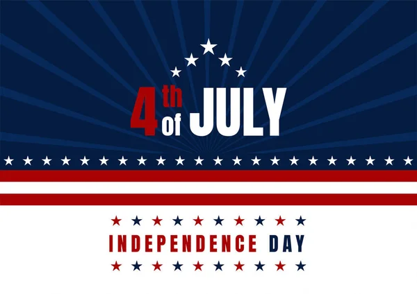 Αστέρια Και Ρίγες Φόντο Για Την Ιουλίου Ημέρα Ανεξαρτησίας — Διανυσματικό Αρχείο