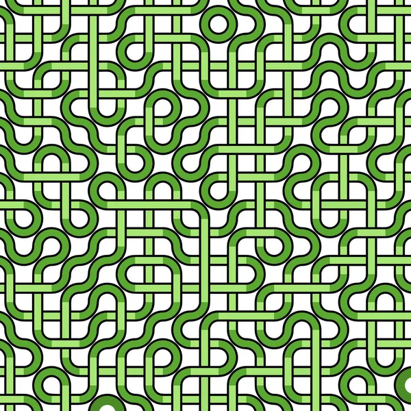 Abstrakt Labyrint Stil Mönster Bakgrund Design — Stock vektor