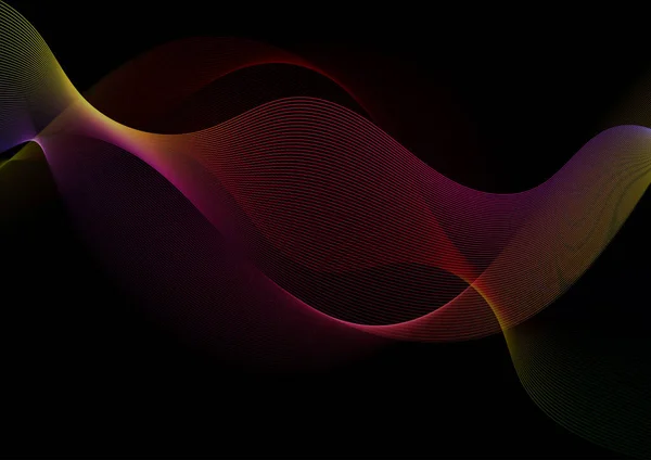 Fondo Diseño Abstracto Con Diseño Líneas Fluidas Colores — Archivo Imágenes Vectoriales