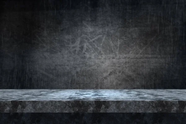 Render Concrete Surface Looking Out Grunge Wall — Stockfoto