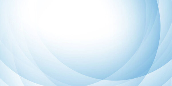 Banner with an abstract gradient circle design