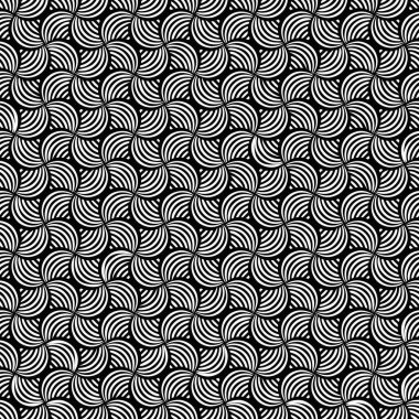 Siyah ve beyaz olarak Retro biçimli soyut model arkaplanı