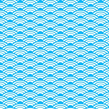 Japon tarzı dalga desenli soyut bir arkaplan 