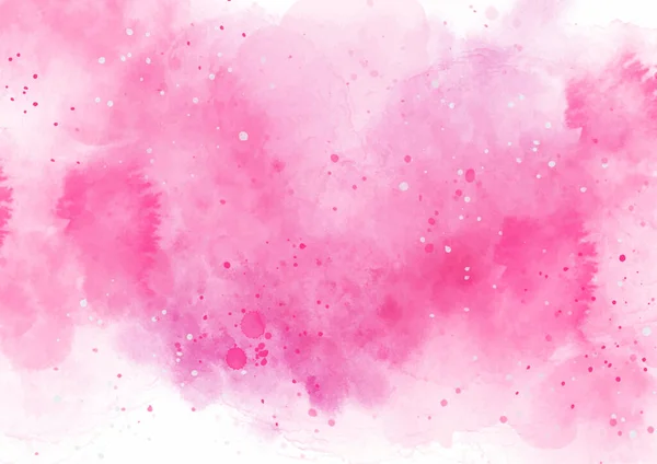 Abstract Pink Hand Painted Watercolour Texture Background — Stock vektor