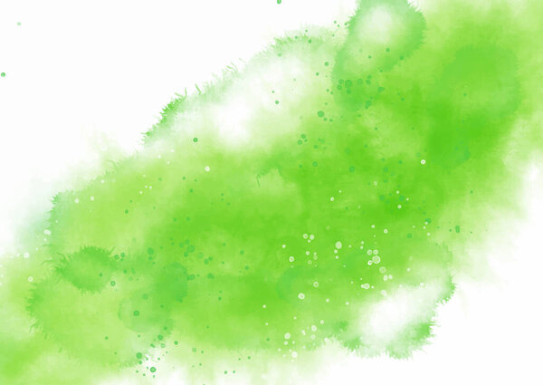 Hand painted detailed green watercolour texture background